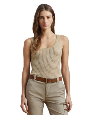 Ralph Lauren - Metallic Rib Knit Sweater Tank Top