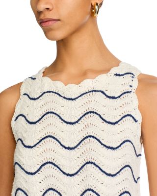 Casey Scalloped Crochet Top