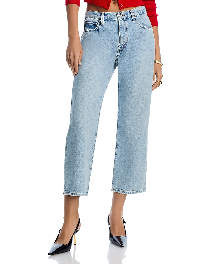 Frame The Hang High Rise Ankle Straight Jeans