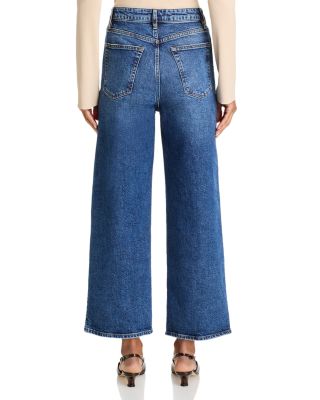 The Wide High Rise Ankle Wide Leg Jeans in Rival