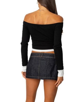 Jovi Layered Off Shoulder Top