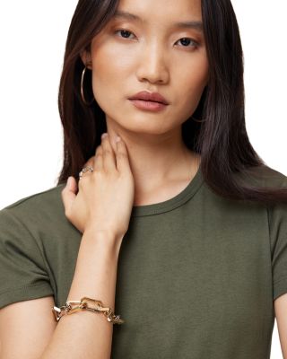 Signature Two Tone Hexagon Twist Link Bracelet