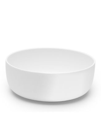 Medium Piet Low Bowl, White