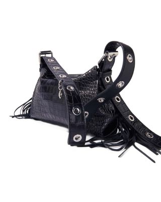 Miss M Mini Embossed Leather Bag