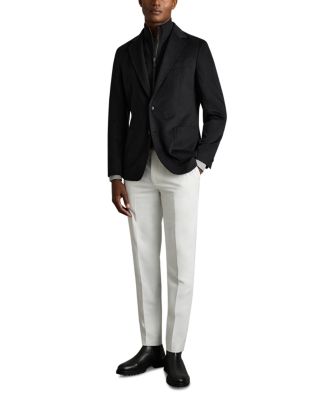 Patch Single Breasted Two Button Gilet Insert Blazer