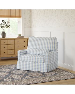 Crawford Pillowback Chair and a Half Comfort Swivel Glider