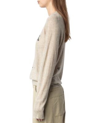 Ivy Rock N Roll Graphic Cashmere Sweater 