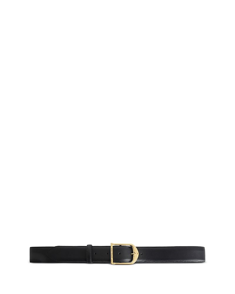 Zadig & Voltaire Leather Belt In Noir