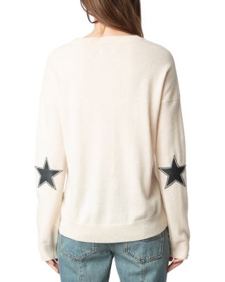 Cici Star Patch Cashmere Sweater