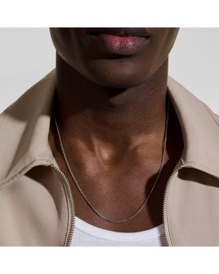 Sterling Silver 2.1mm Curb Chain Necklace, 22/24"