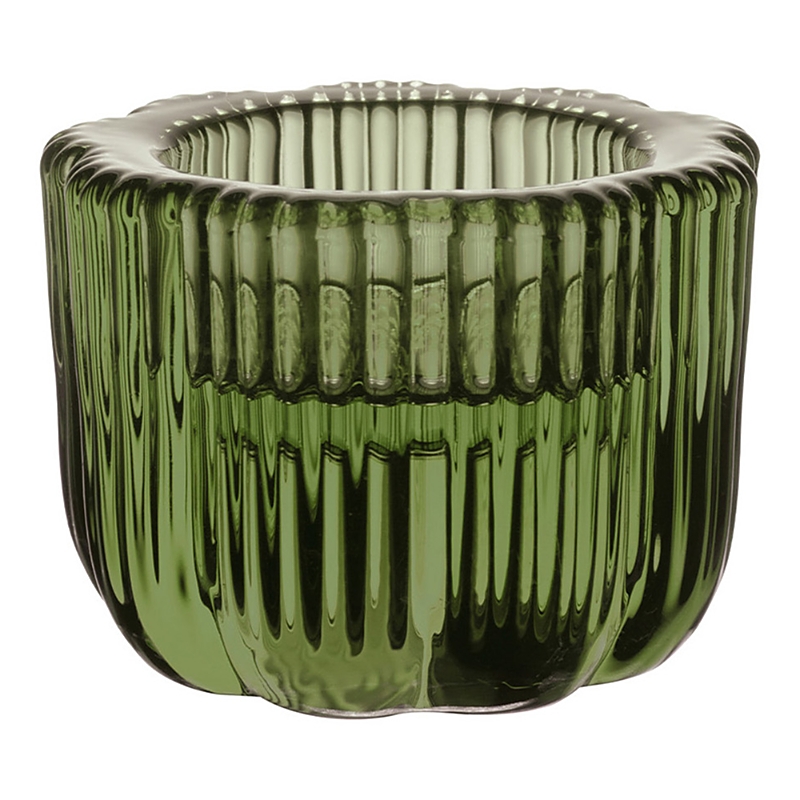 Villeroy & Boch Fleur Muli Functional Votive & Taper Candleholder In Green