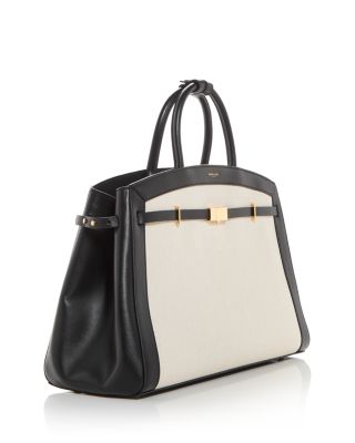 The Hudson Canvas &amp; Leather Top Handle Bag