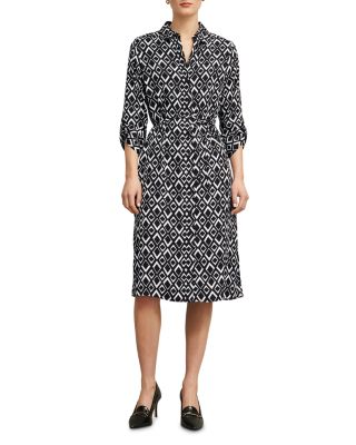 HOBBS LONDON - Cali Printed Button Front Dress