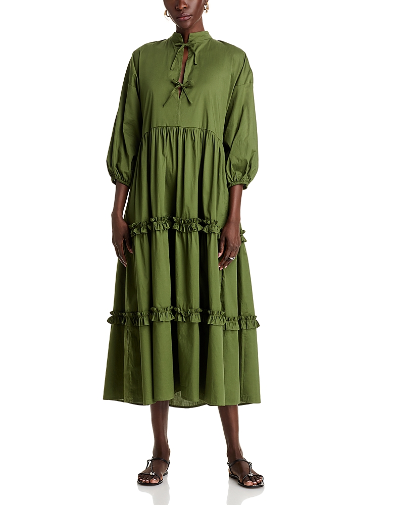 The Lulo Project Bogota Midi Dress In Green
