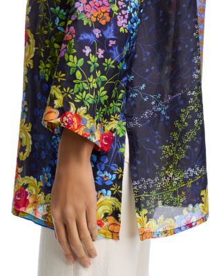 Tali Silk Mixed Print Tunic