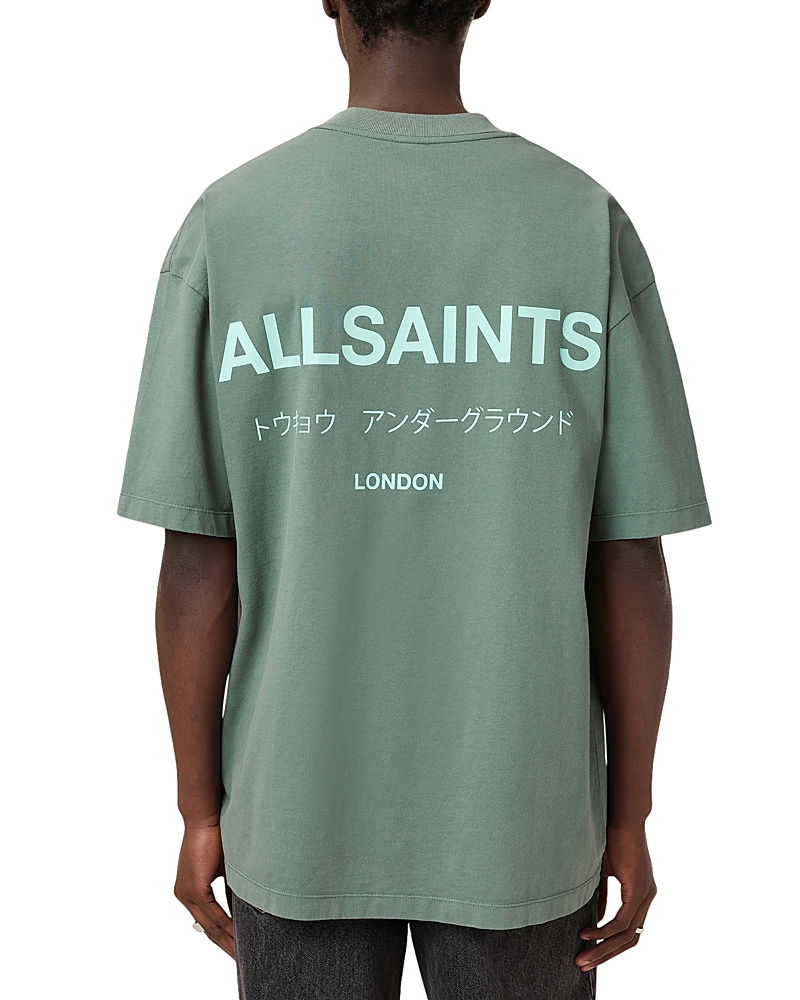 Allsaints Access Tee In Smokey Green