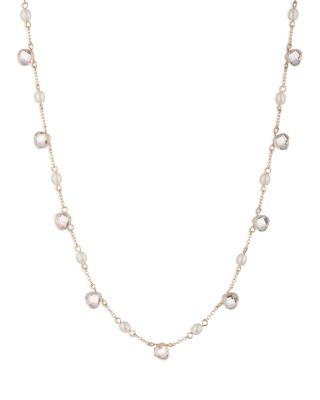 Ralph Lauren - Faux Pearl Station Necklace, 16-19"