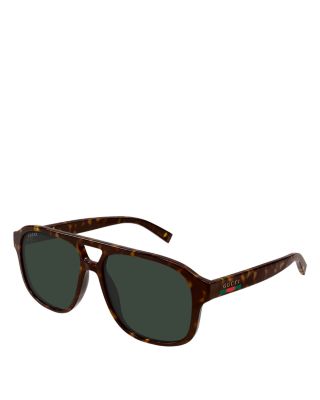 Gucci - Lines Navigator Sunglasses, 57mm