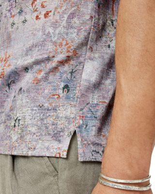 Espino Linen Printed Camp Shirt