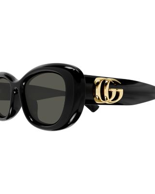 GG Bag Oval Sunglasses, 53mm