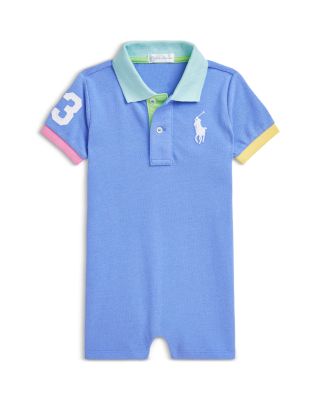 Ralph Lauren - Boys' Big Pony Cotton Mesh Polo Shortall- Baby
