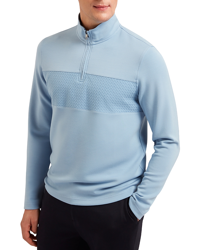 Ted Baker Simonea Quarter Zip Sweater In Blue