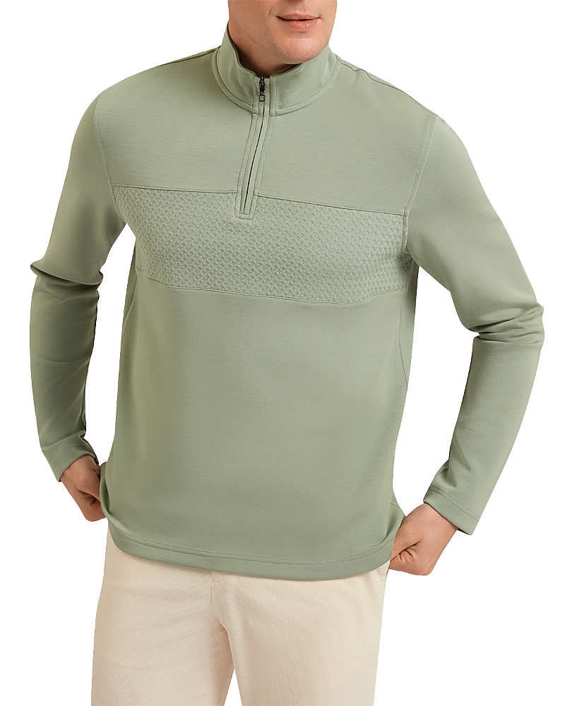 Ted Baker Simonea Quarter Zip Sweater In Green