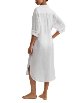 Boyfriend Maxi Shirt Swim Cover-Up