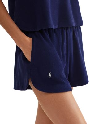 Terry Cloth Shirt & Short Cover Up Set