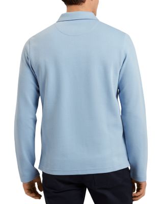 Kalend Textured Quarter Zip Polo Shirt