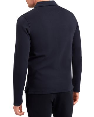 Kalend Textured Quarter Zip Polo Shirt