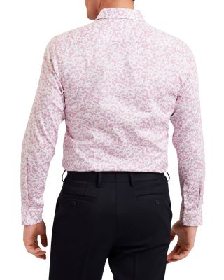 Lovelad Slim Fit Floral Long Sleeve Shirt