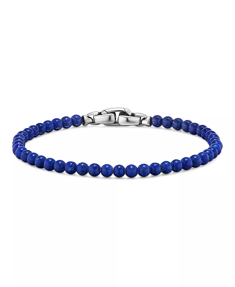 David Yurman Men's Spiritual Beads Bracelet with Lapis
