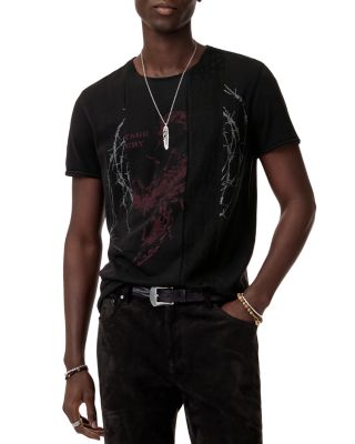 Raw Edge Graphic Tee
