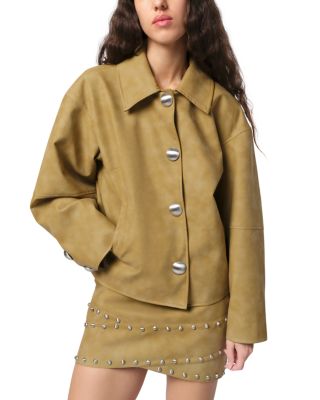 Apparis - Indio Faux Leather Cropped Jacket