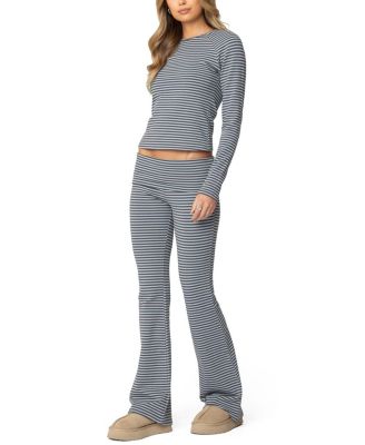 Kaeli Stripey Flared Leggings