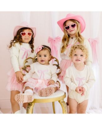 Girls' Coquette Bow Patch Sweatshirt - Little Kid, Big Kid