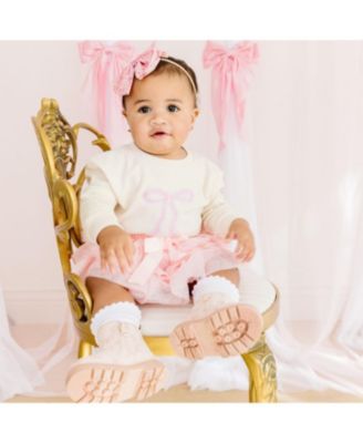 Girls' Ballet Bow Tiered Tutu - Baby, Little Kid, Big Kid