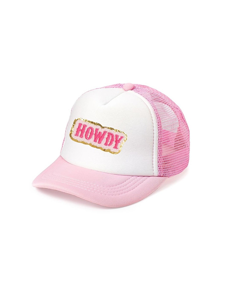Sweet Wink Girls' Howdy Patch Trucker Hat - Little Kid, Big Kid In Pink
