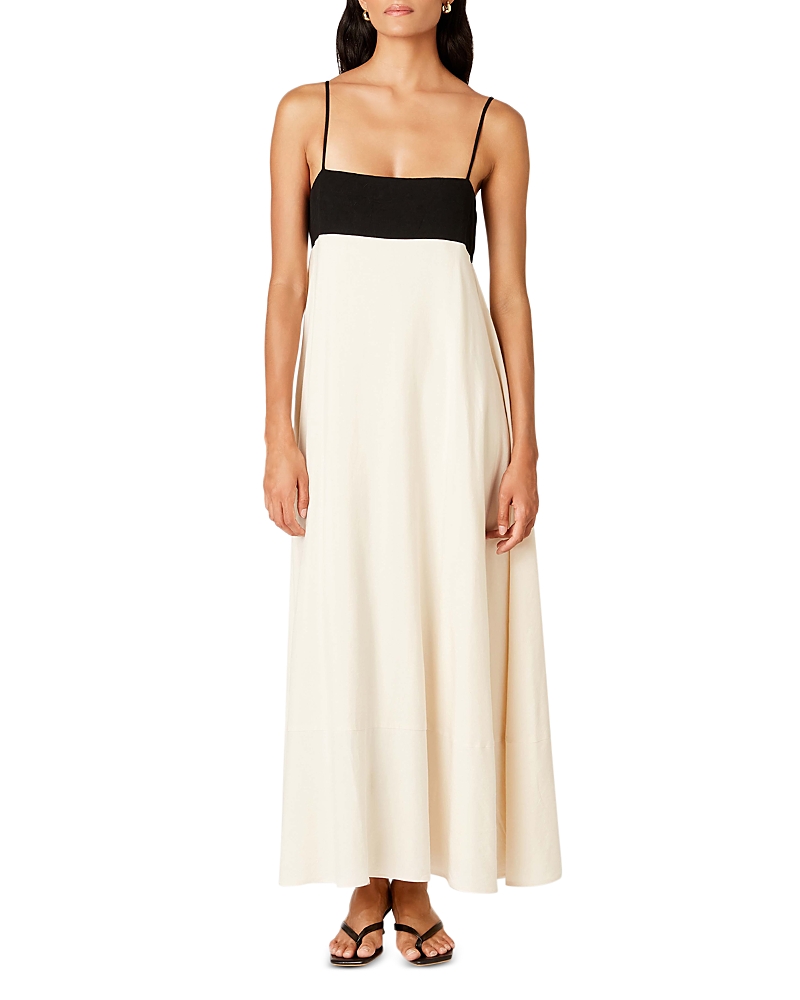 Shop Nia Clove Maxi Dress In Ecru