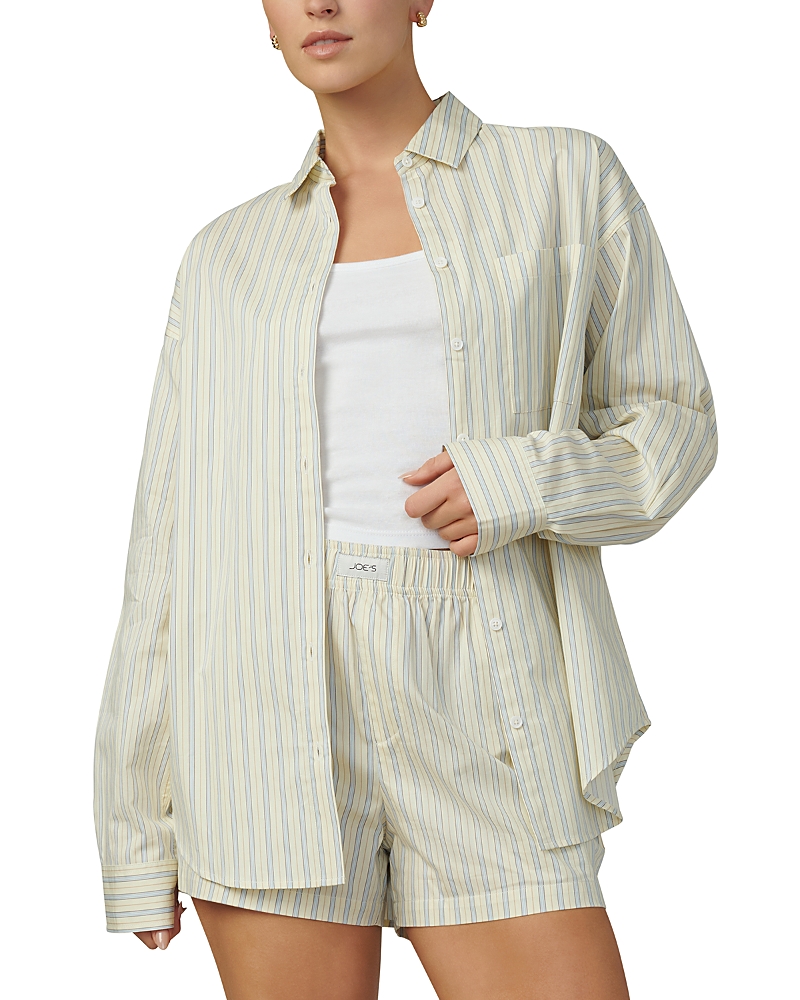Joe's Jeans The Boyfriend Button Shirt In Anise Flow