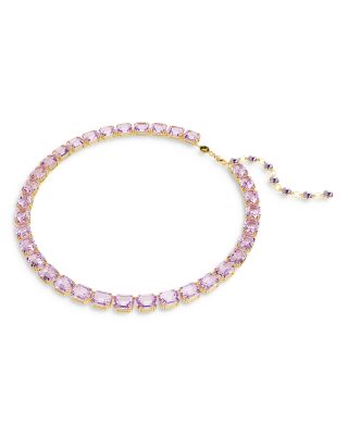 Millenia Octagon Crystal Tennis Necklace, 15-17"