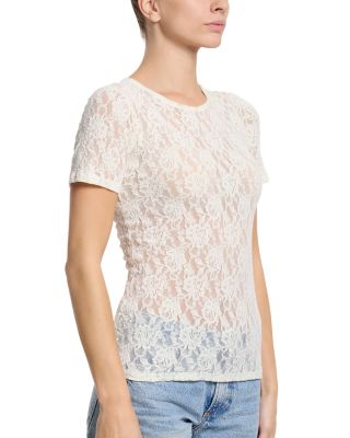 Signature Short Sleeve Lace Top
