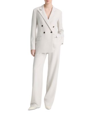 Soft Sculpture Double-Breasted Blazer