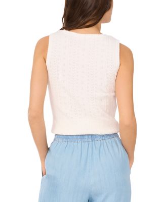 Pointelle Sleeveless Sweater