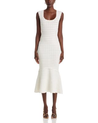 Leigh Open Knit Midi Dress