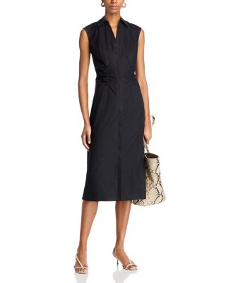 Nera Ruched Button Down Dress