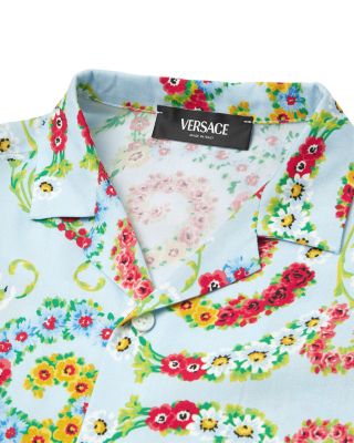 Boys' Giavanese Floral Barocco Camp Shirt - Little Kid, Big Kid