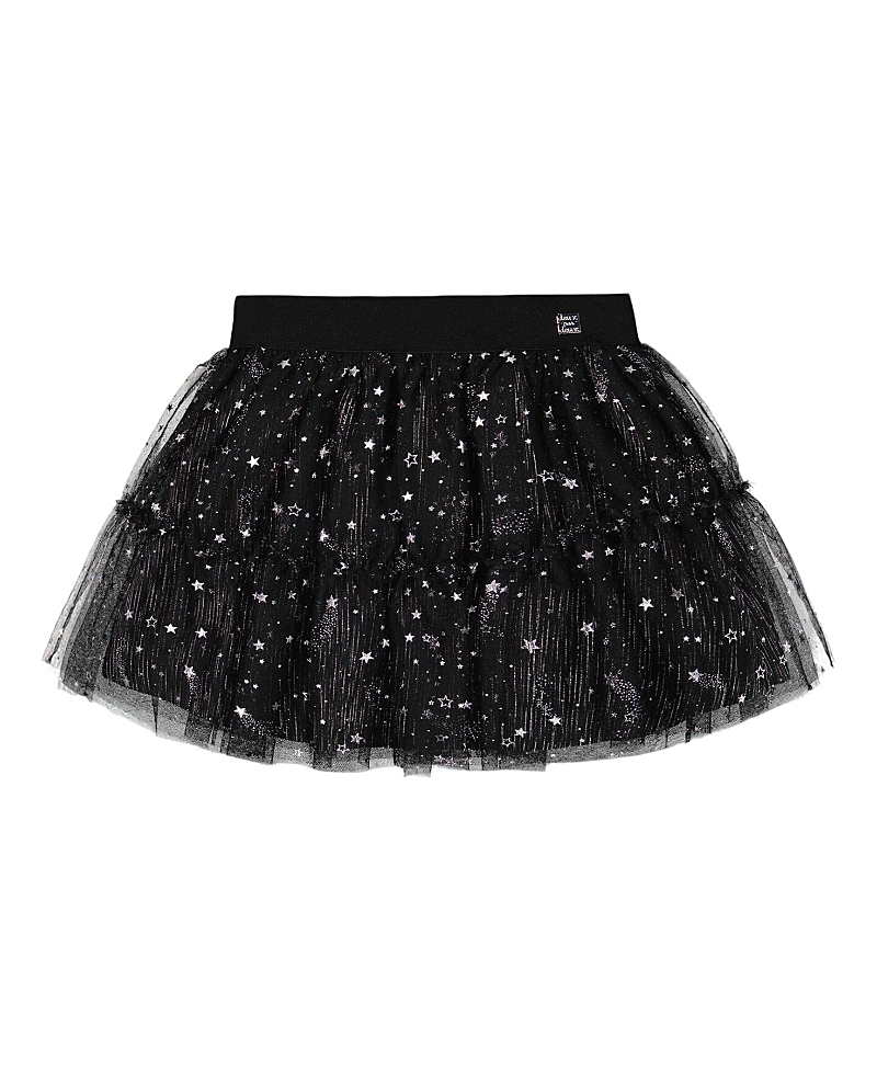 Deux par Deux Girls' Glittering Tulle Skirt