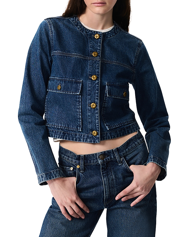 Rag & Bone Drew Collarless Jacket In Adeline